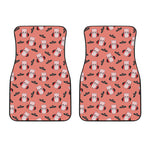 Dracula Pig Pattern Print Front Car Floor Mats