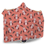 Dracula Pig Pattern Print Hooded Blanket