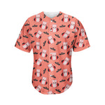 Dracula Pig Pattern Print Men's Baseball Jersey