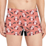 Dracula Pig Pattern Print Men's Boxer Briefs