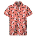 Dracula Pig Pattern Print Men's Short Sleeve Shirt