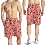 Dracula Pig Pattern Print Men's Shorts