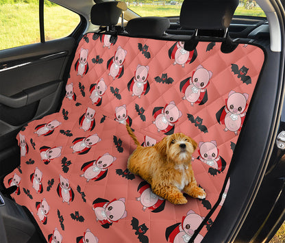 Dracula Pig Pattern Print Pet Car Back Seat Cover
