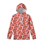 Dracula Pig Pattern Print Pullover Hoodie