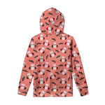 Dracula Pig Pattern Print Pullover Hoodie