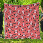 Dracula Pig Pattern Print Quilt
