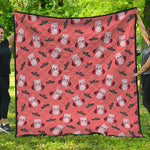Dracula Pig Pattern Print Quilt
