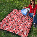 Dracula Pig Pattern Print Quilt
