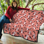Dracula Pig Pattern Print Quilt