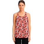 Dracula Pig Pattern Print Women's Racerback Tank Top