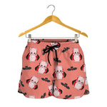 Dracula Pig Pattern Print Women's Shorts