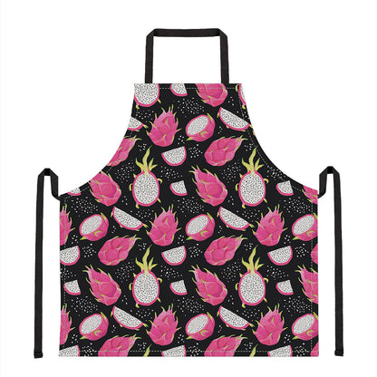 Dragon Fruit Pattern Print Apron