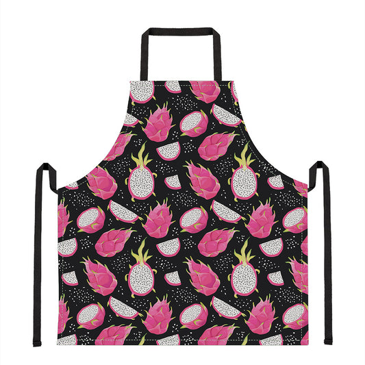 Dragon Fruit Pattern Print Apron