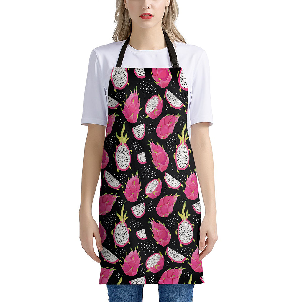 Dragon Fruit Pattern Print Apron