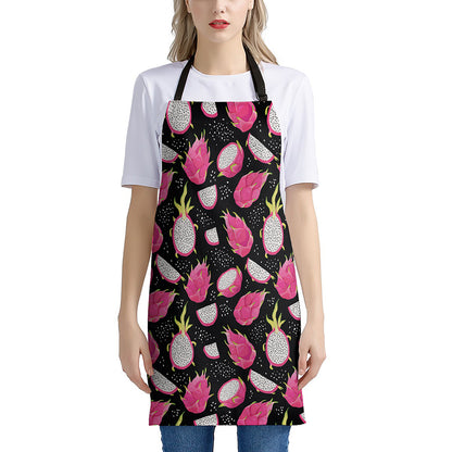 Dragon Fruit Pattern Print Apron