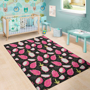 Dragon Fruit Pattern Print Area Rug