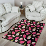 Dragon Fruit Pattern Print Area Rug