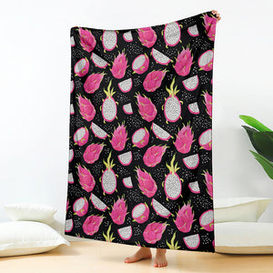 Dragon Fruit Pattern Print Blanket