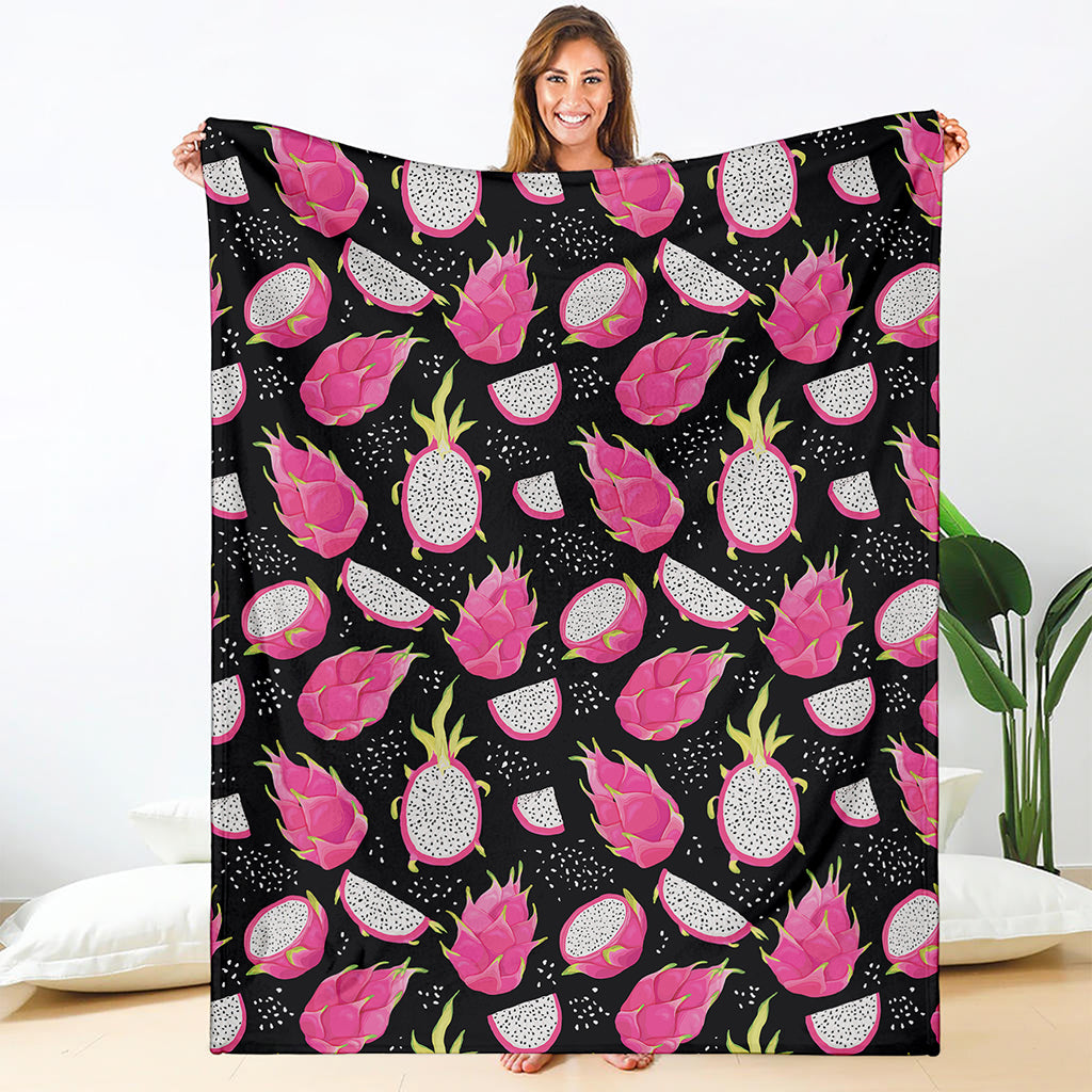 Dragon Fruit Pattern Print Blanket