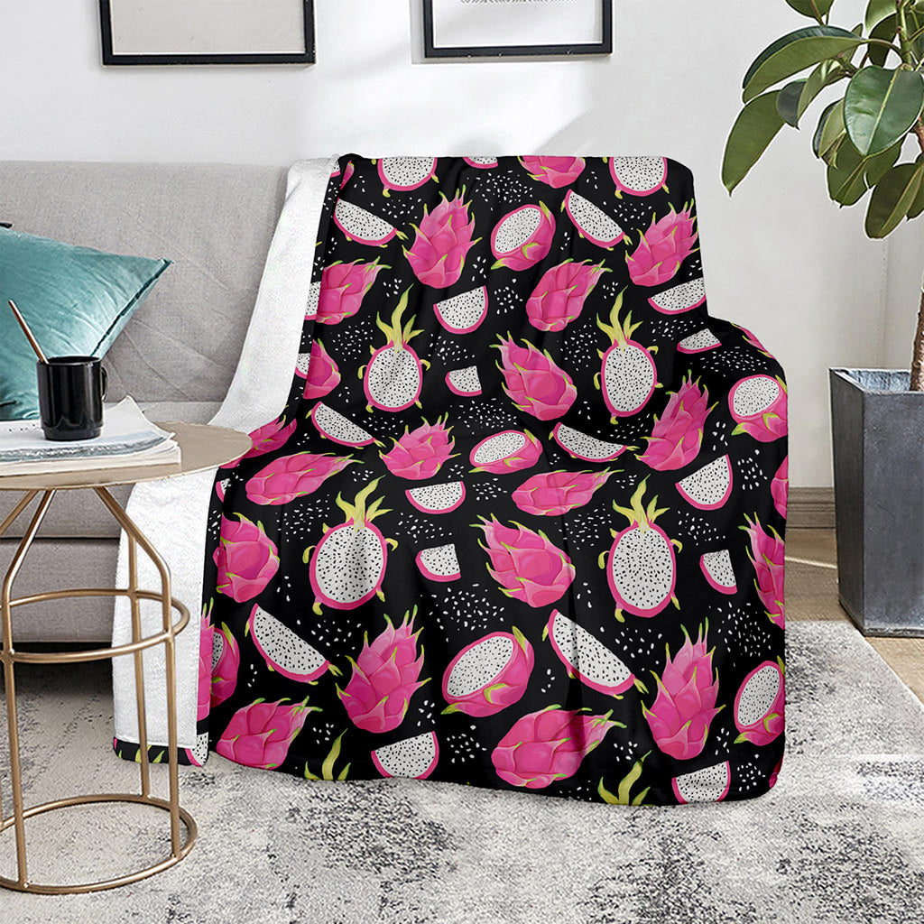 Dragon Fruit Pattern Print Blanket