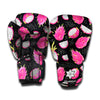 Dragon Fruit Pattern Print Boxing Gloves