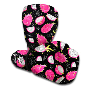 Dragon Fruit Pattern Print Boxing Gloves