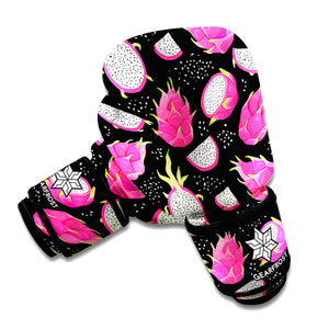 Dragon Fruit Pattern Print Boxing Gloves