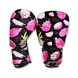 Dragon Fruit Pattern Print Boxing Gloves