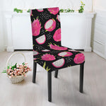 Dragon Fruit Pattern Print Dining Chair Slipcover