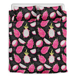 Dragon Fruit Pattern Print Duvet Cover Bedding Set
