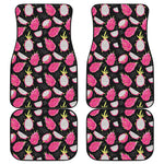 Dragon Fruit Pattern Print Front and Back Car Floor Mats