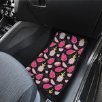 Dragon Fruit Pattern Print Front and Back Car Floor Mats