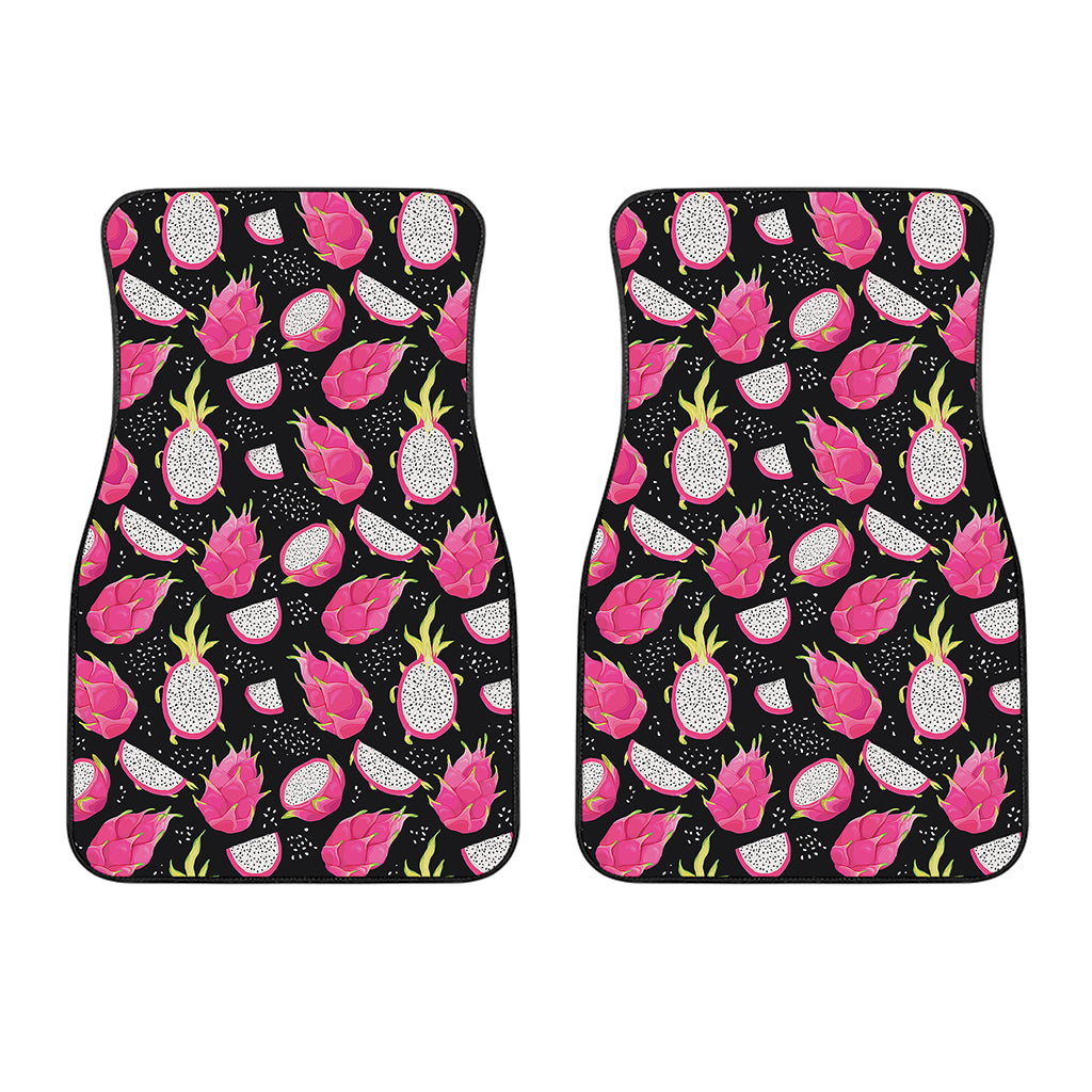 Dragon Fruit Pattern Print Front Car Floor Mats