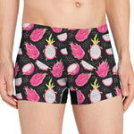 Dragon Fruit Pattern Print Men's Boxer Briefs