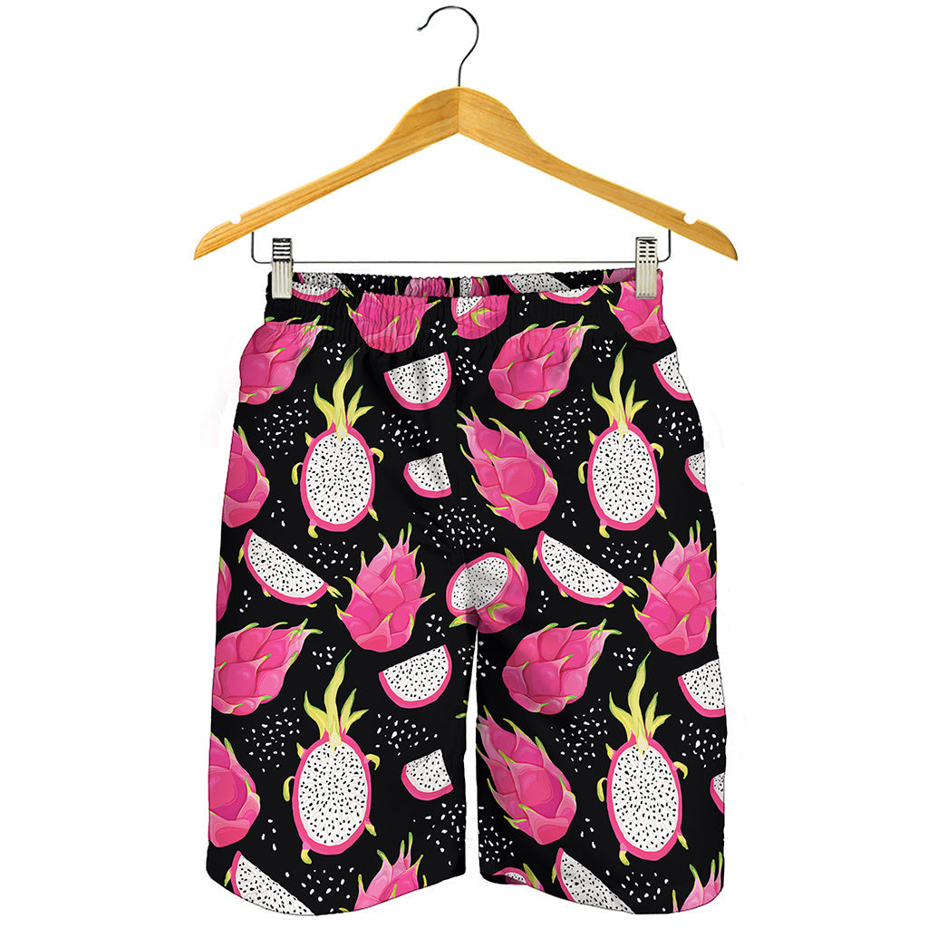 Dragon Fruit Pattern Print Men's Shorts