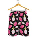 Dragon Fruit Pattern Print Men's Shorts