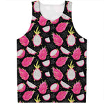 Dragon Fruit Pattern Print Men's Tank Top