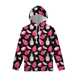 Dragon Fruit Pattern Print Pullover Hoodie