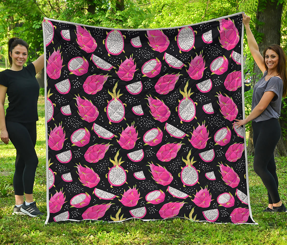 Dragon Fruit Pattern Print Quilt