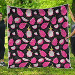 Dragon Fruit Pattern Print Quilt