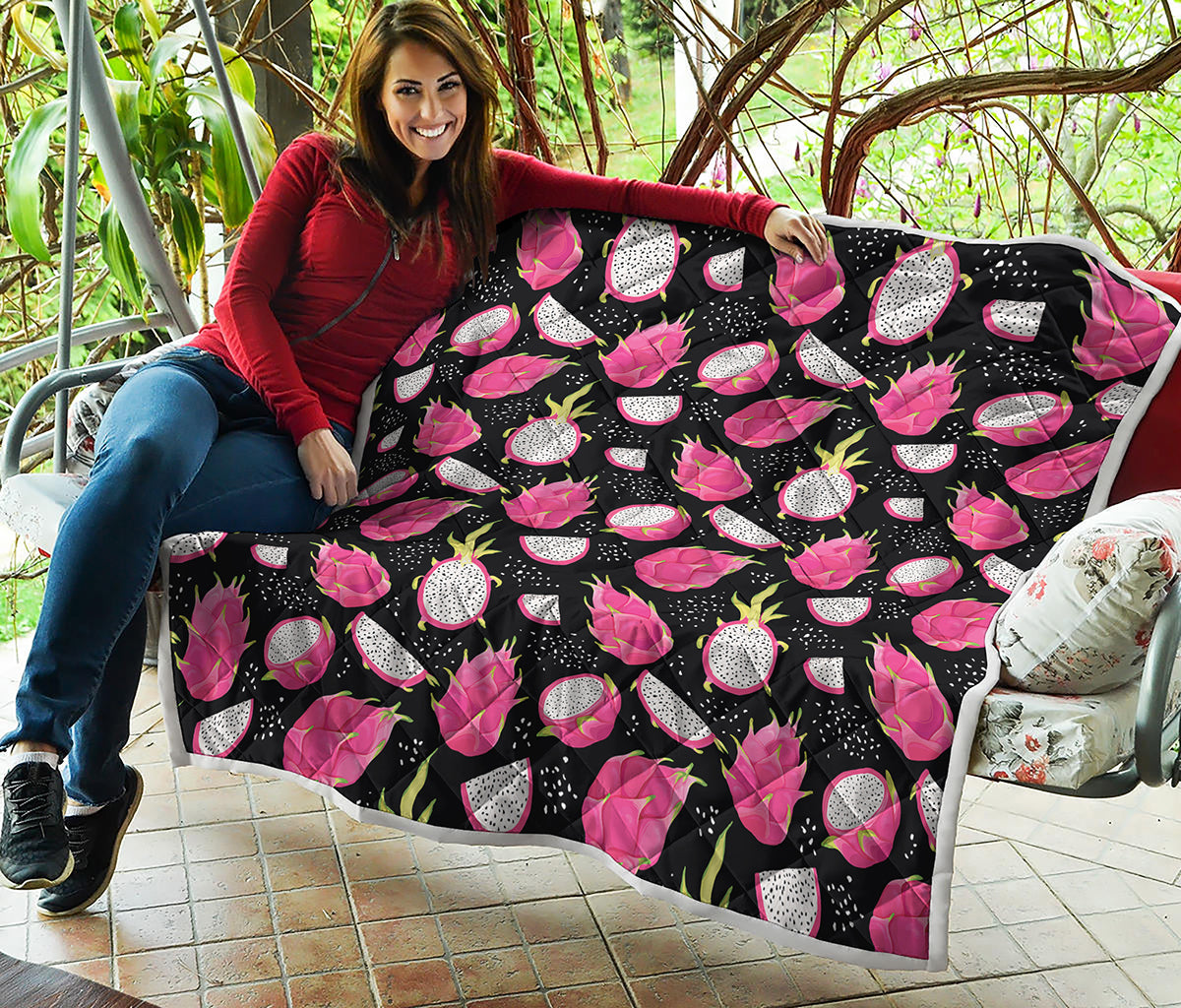 Dragon Fruit Pattern Print Quilt