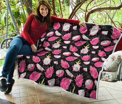 Dragon Fruit Pattern Print Quilt