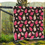 Dragon Fruit Pattern Print Quilt
