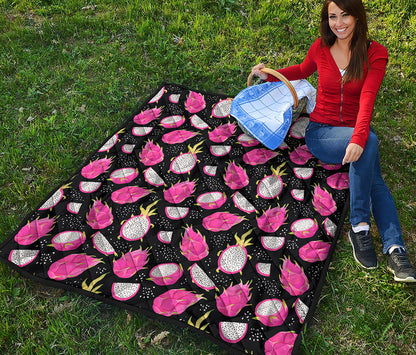 Dragon Fruit Pattern Print Quilt