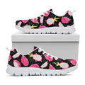 Dragon Fruit Pattern Print White Running Shoes