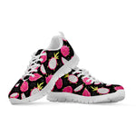 Dragon Fruit Pattern Print White Sneakers