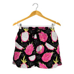 Dragon Fruit Pattern Print Women's Shorts