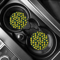 Drawing Daffodil Flower Pattern Print Car Coasters