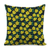 Drawing Daffodil Flower Pattern Print Pillow Cover