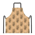 Drawing German Shepherd Pattern Print Apron